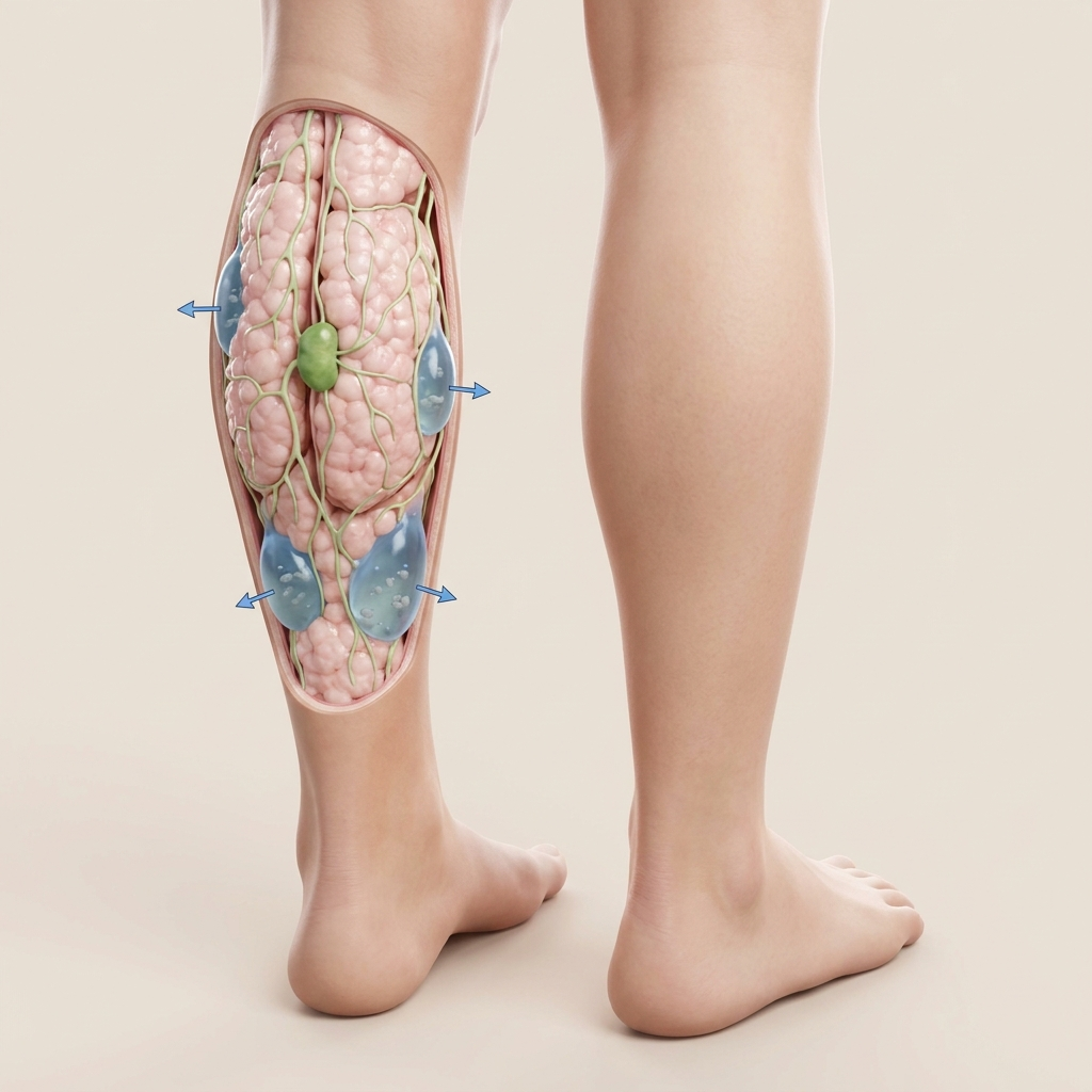Une lymphe qui stagne dans la jambe